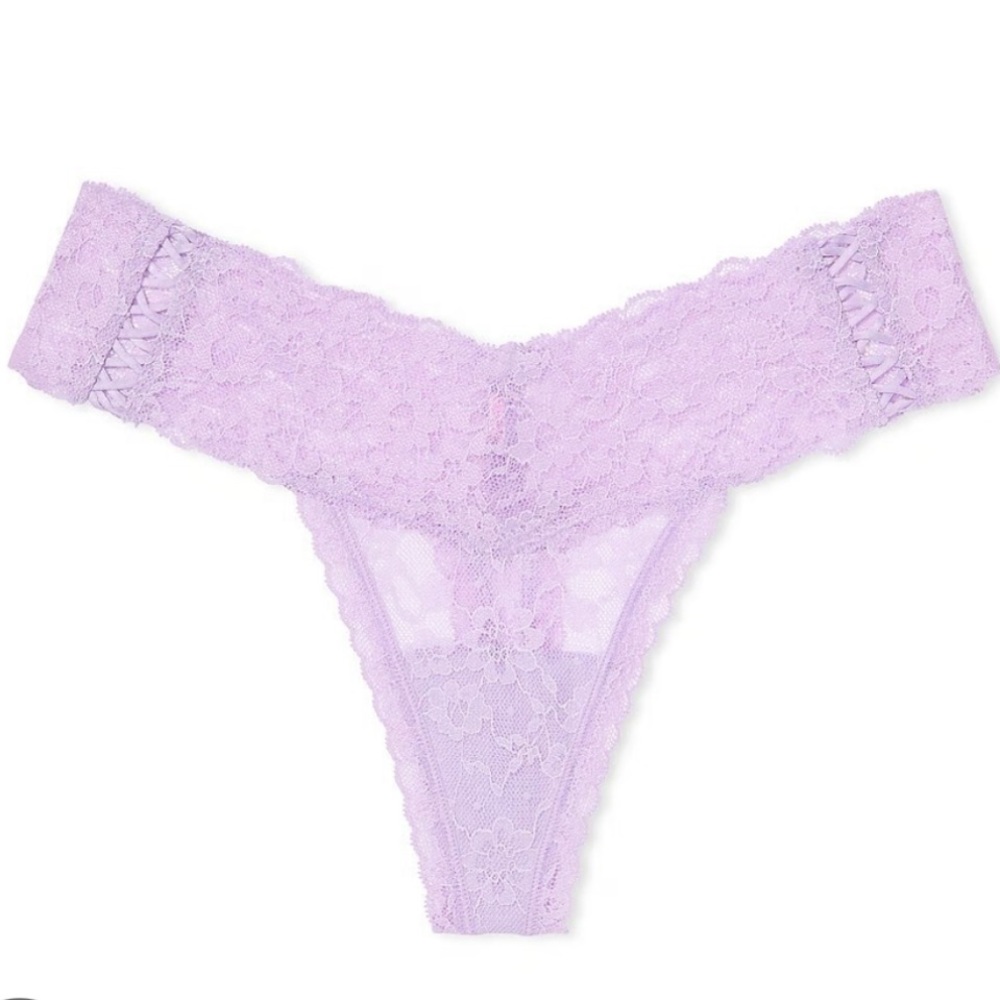 Victoria's Secret Lavender Lace Thong